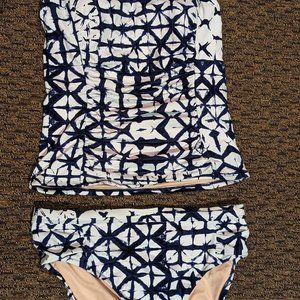 NWOT Garnet Hill 2 piece swimsuit, 10